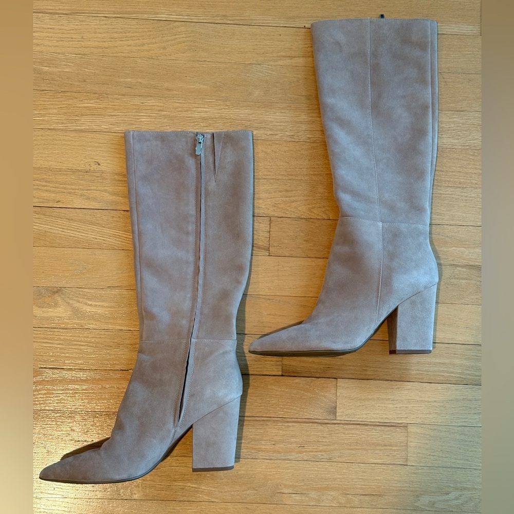Light grey suede boots - Nine West